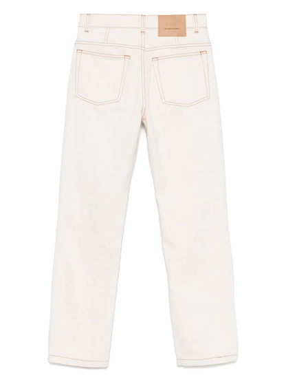 Contrasting-Stitching Jeans