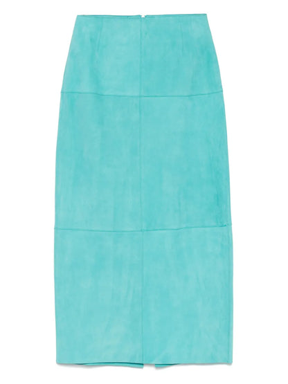 Leather Midi Skirt