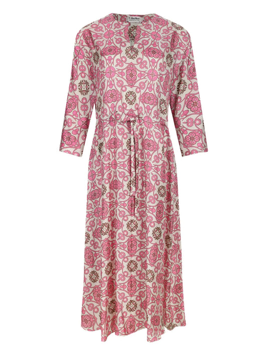 Silk Midi Dress