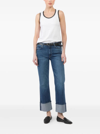 Checkerboard Duster Jeans