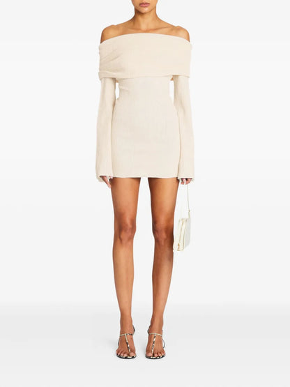 Galli Off-Shoulder Ribbed Dress