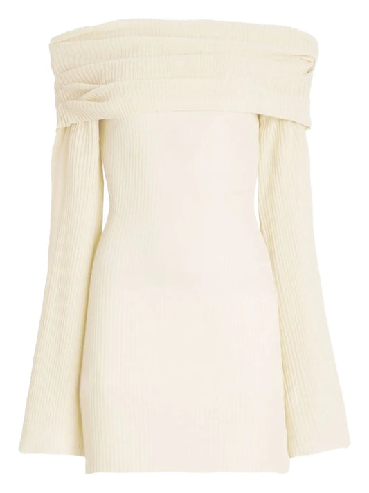 Galli Off-Shoulder Ribbed Dress