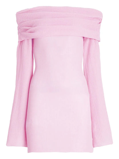 Galli Off-Shoulder Ribbed Dress