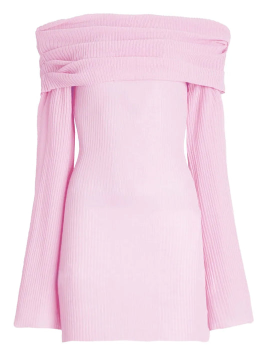 Galli Off-Shoulder Ribbed Dress