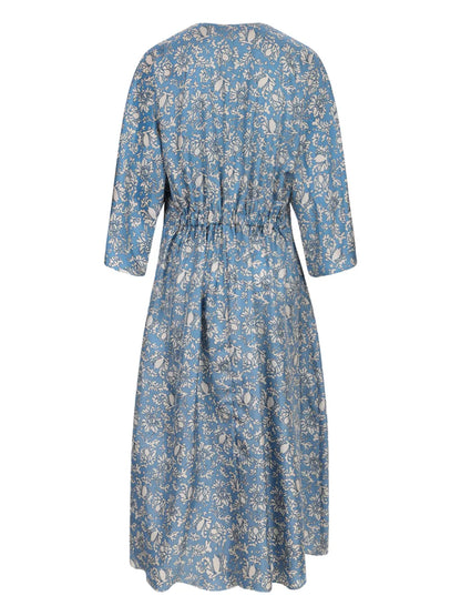 Floral-Print Midi Dress