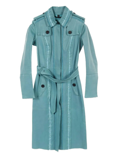 2010S Leather Trench Coat