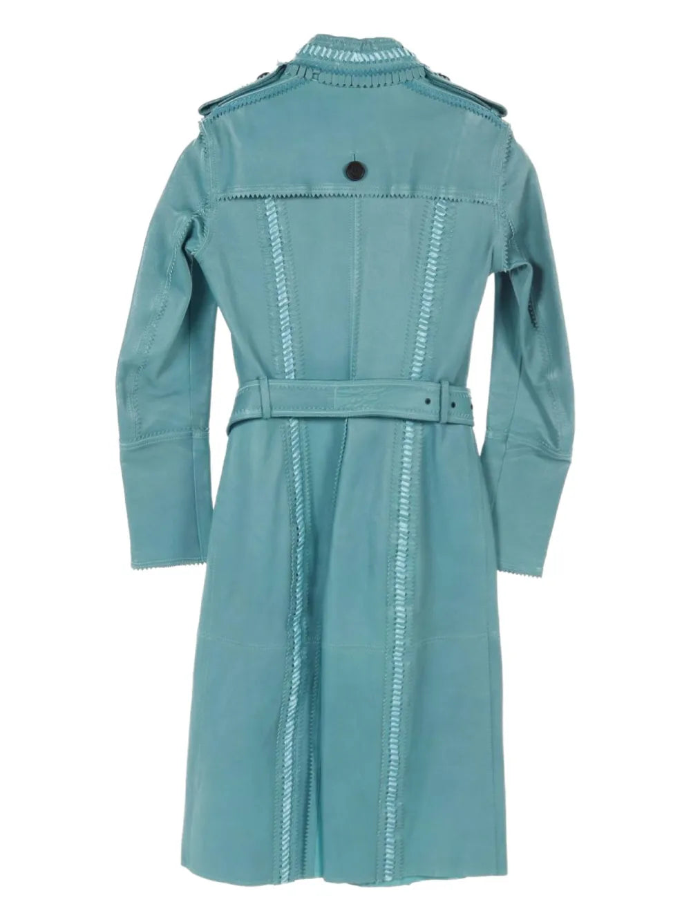 2010S Leather Trench Coat