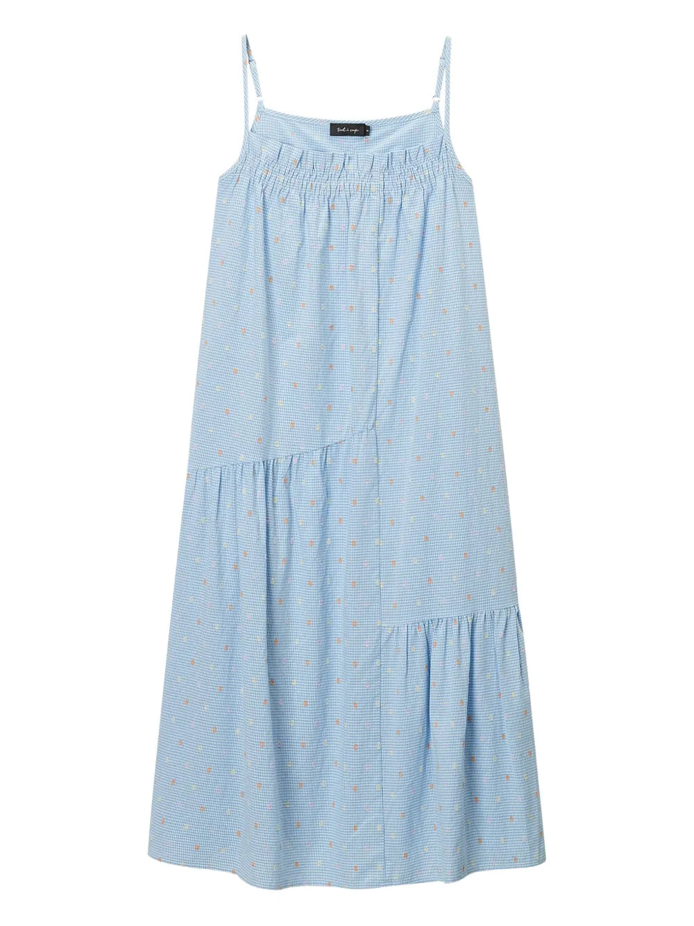 Gingham Check Midi Dress