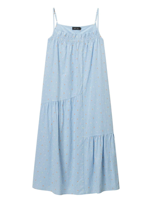 Gingham Check Midi Dress