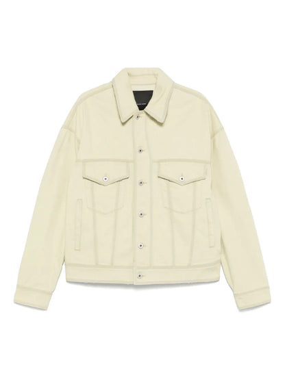 Raw-Cut Denim Jacket