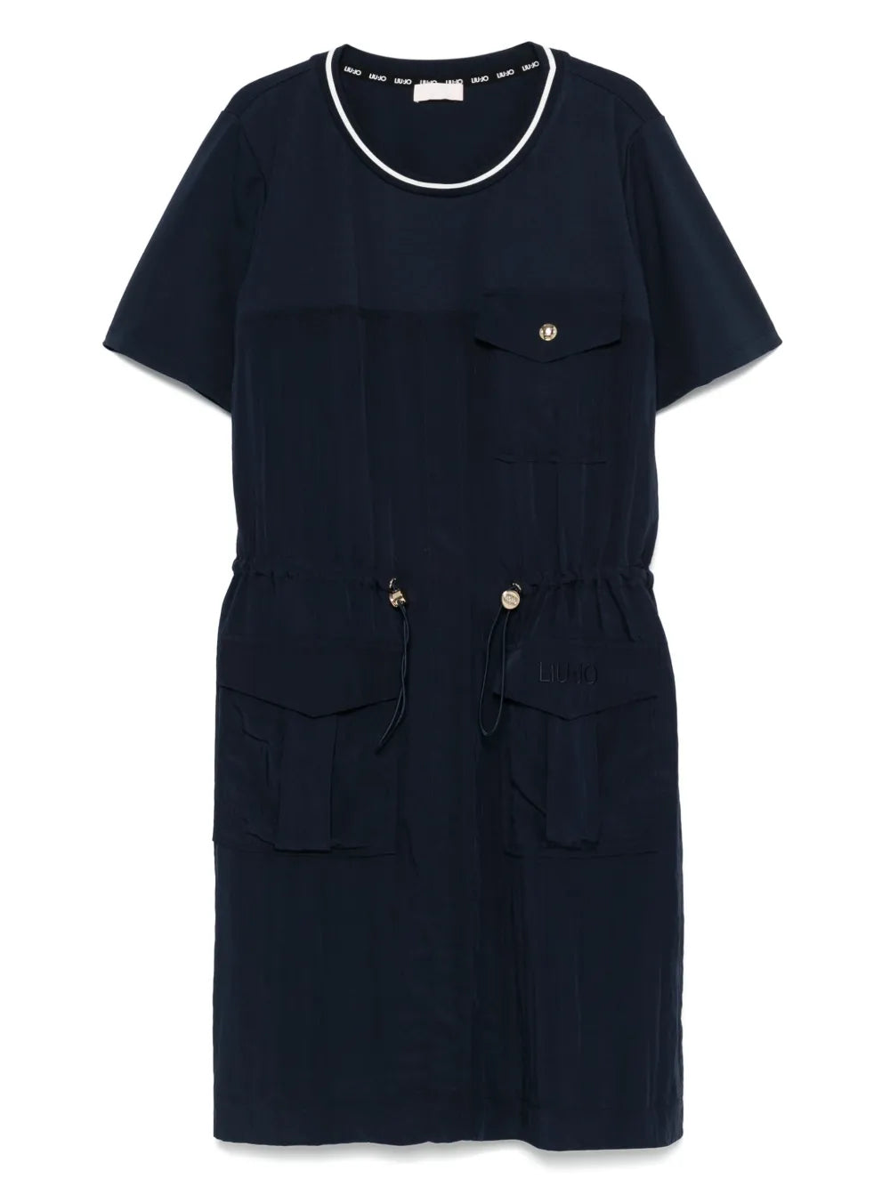 Logo-Embroidered Mini Dress