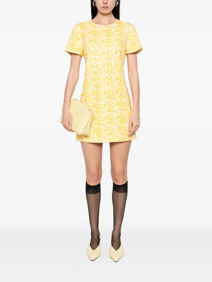 Clove-Embellished Mini Dress
