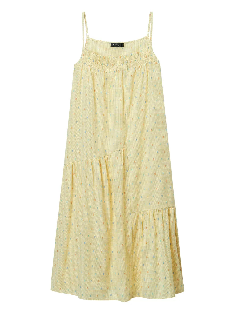 Gingham Check Midi Dress