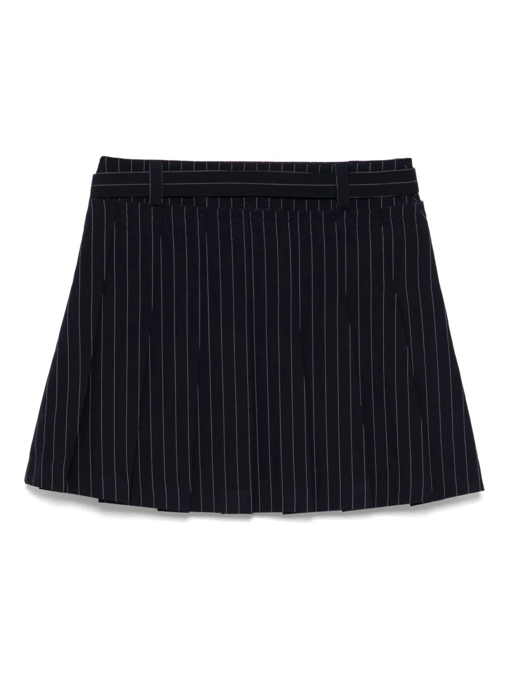 Striped Pleated Skirt