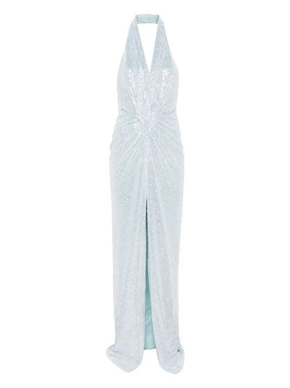 Sequin-Embellished Maxi Dress