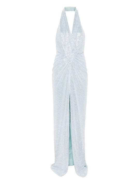 Sequin-Embellished Maxi Dress