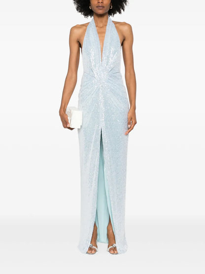 Sequin-Embellished Maxi Dress