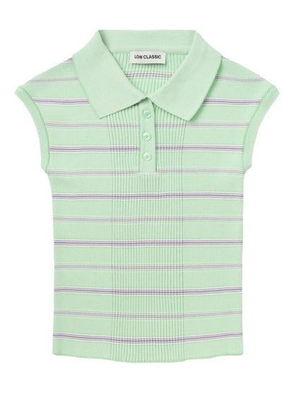 Striped Polo Top