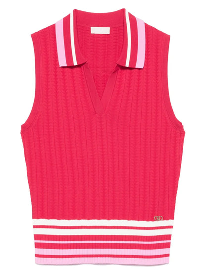 Stripe-Detail Top