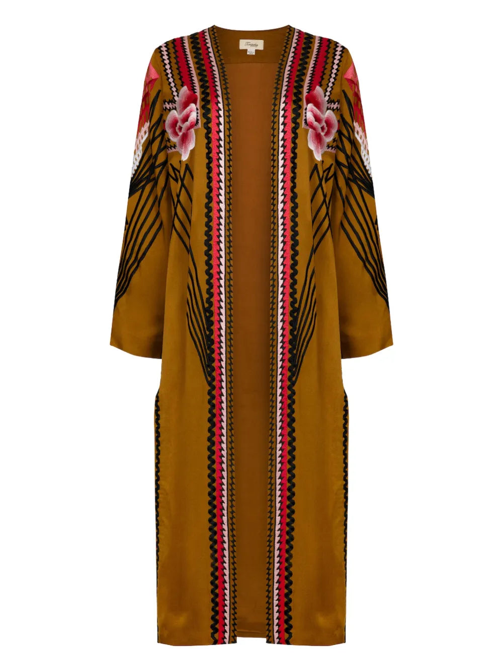 Romina Embroidered Long Coat