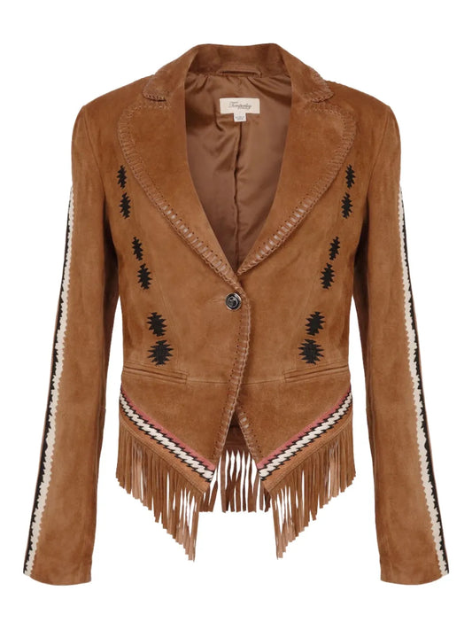 Zola Fringe-Detail Embellished Jacket