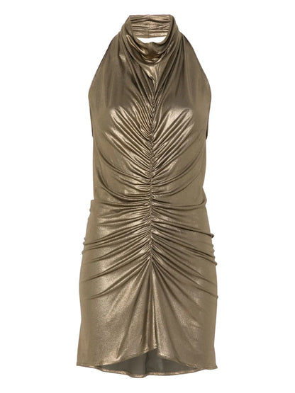 Laminated Mini Dress