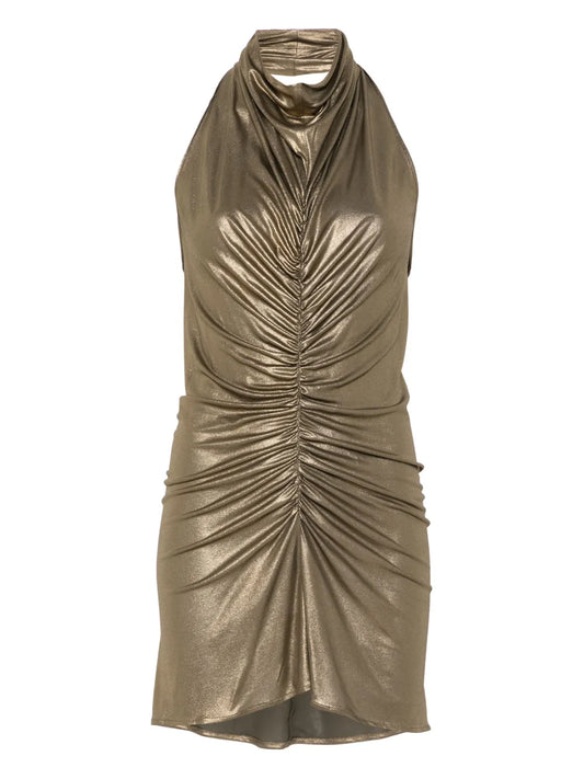 Laminated Mini Dress