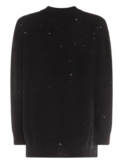 Sequin-Embellished Cardigan