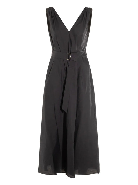 Poplin Midi Dress