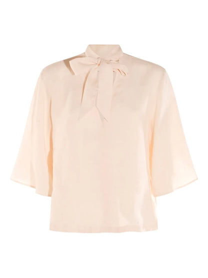 Tied-Neck Blouse