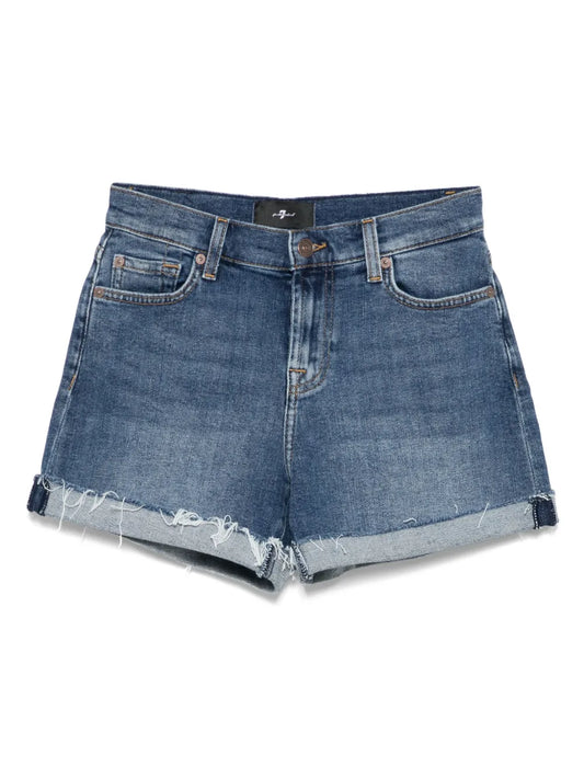 Mid-Rise Rolled Shorts