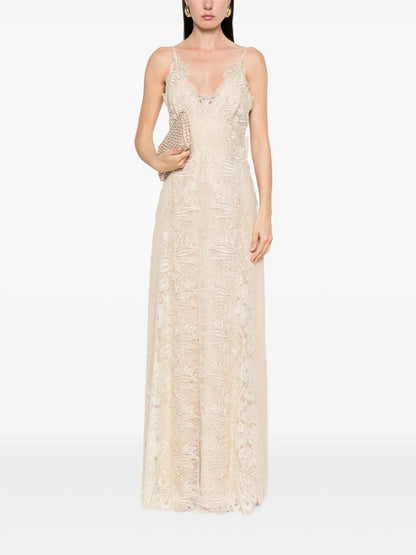 Lace-Embroidered Dress