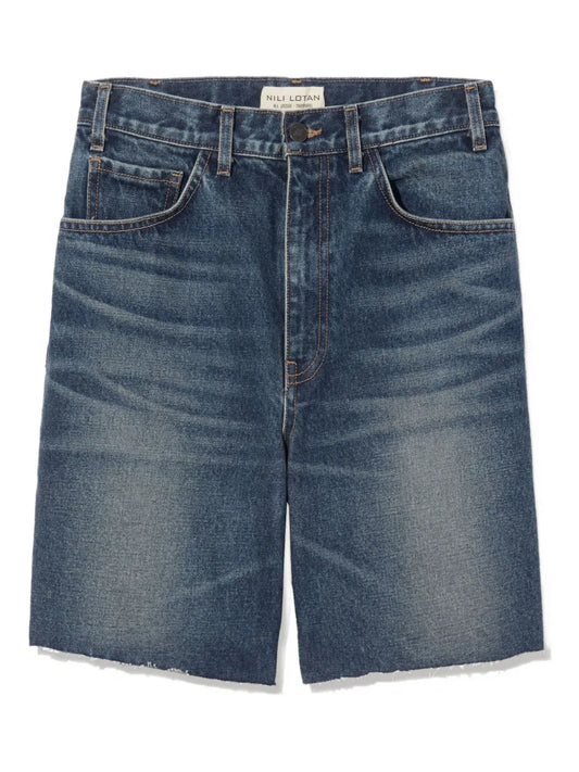 Distressed Denim Shorts