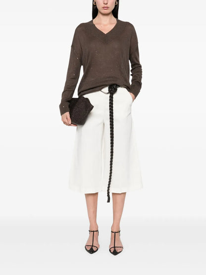 Sequin-Embellished Sweater
