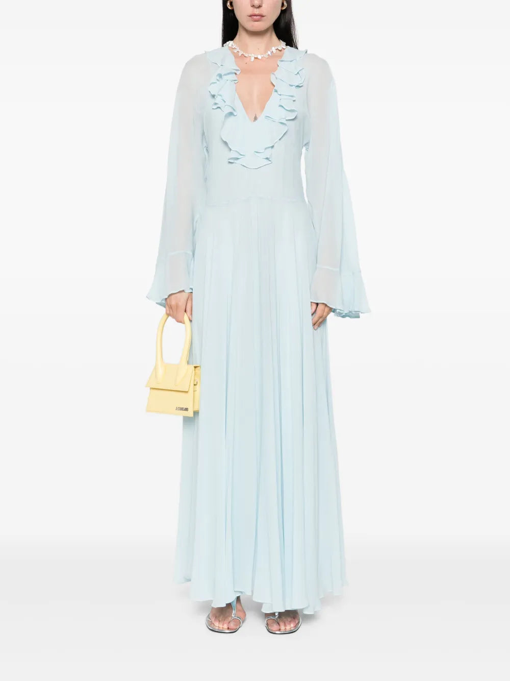 Ruffle-Detailed Maxi Dress