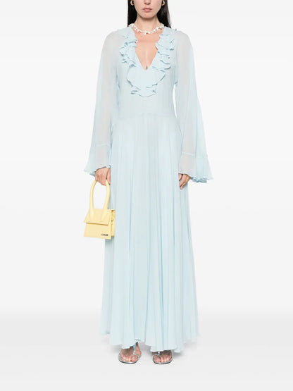 Ruffle-Detailed Maxi Dress
