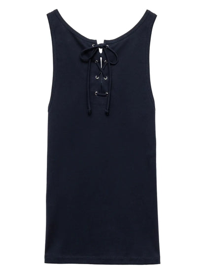 Lace-Up Tank Top