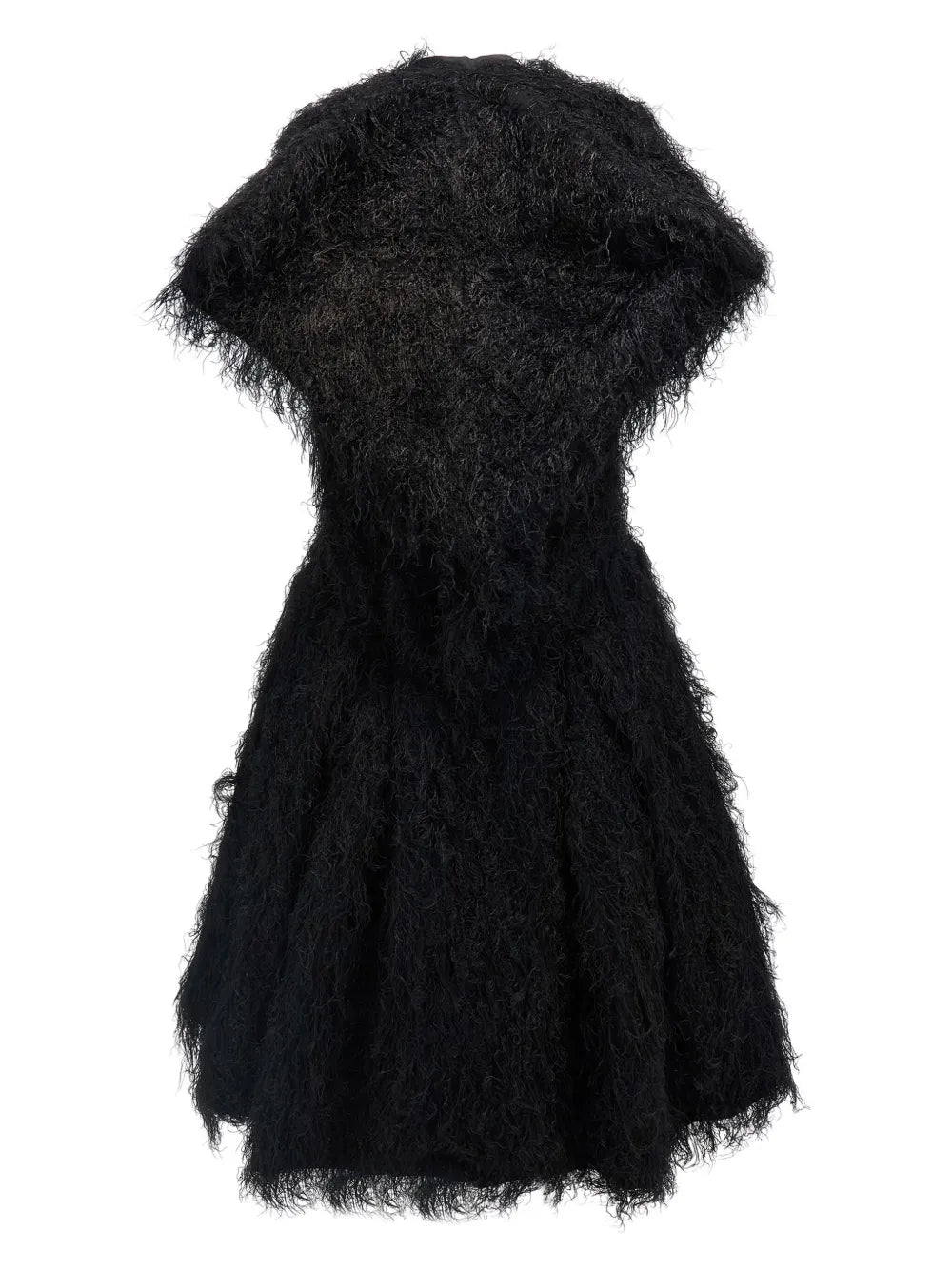Faux-Fur Midi Dress