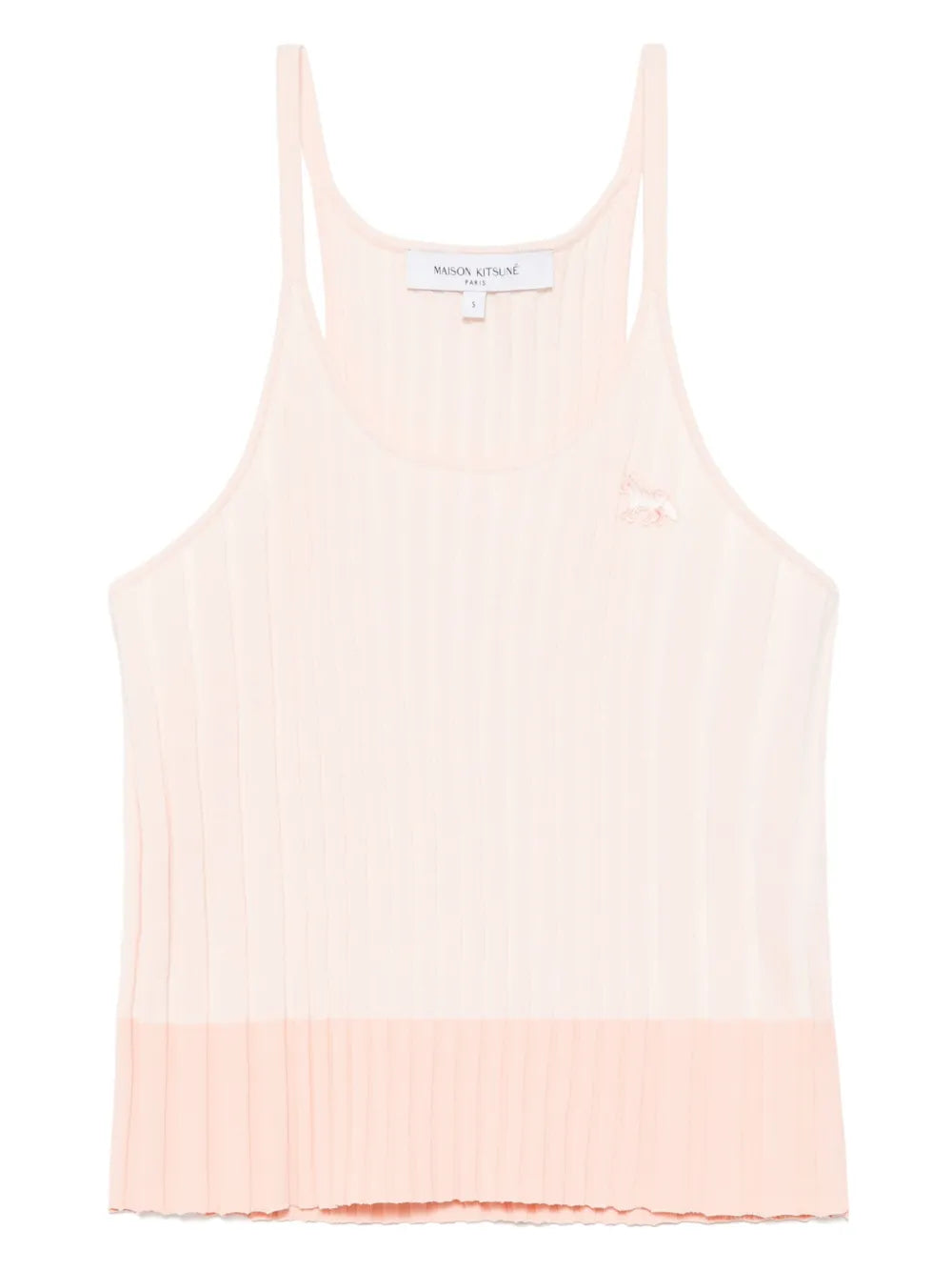 Baby Fox-Patch Ribbed Tank Top