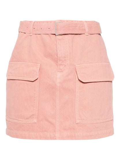 Belted Utility Mini Skirt