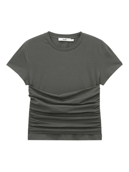 Ruched-Detail T-Shirt