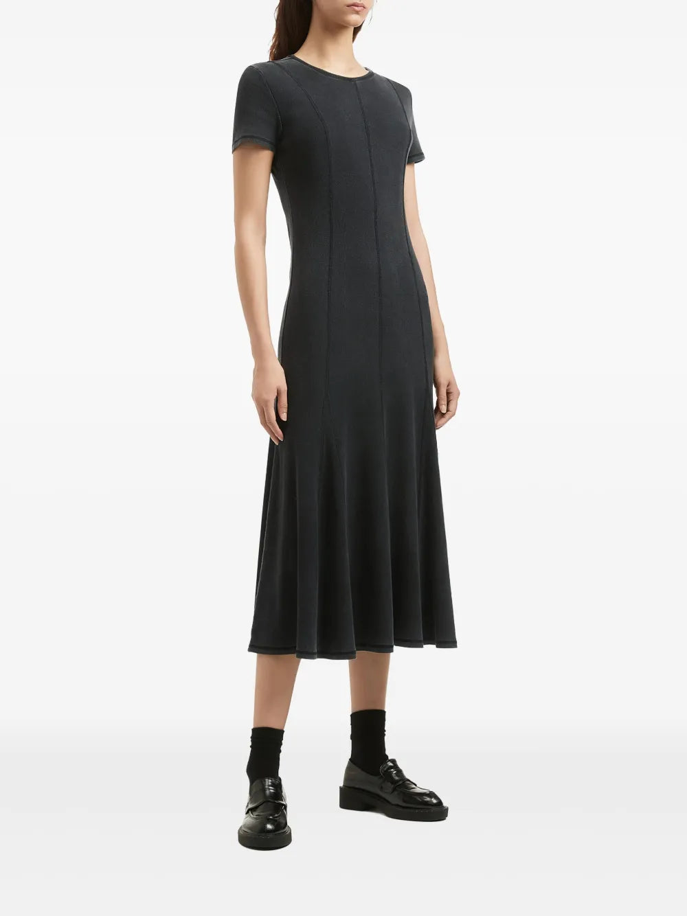 Fine-Ribbed Dress