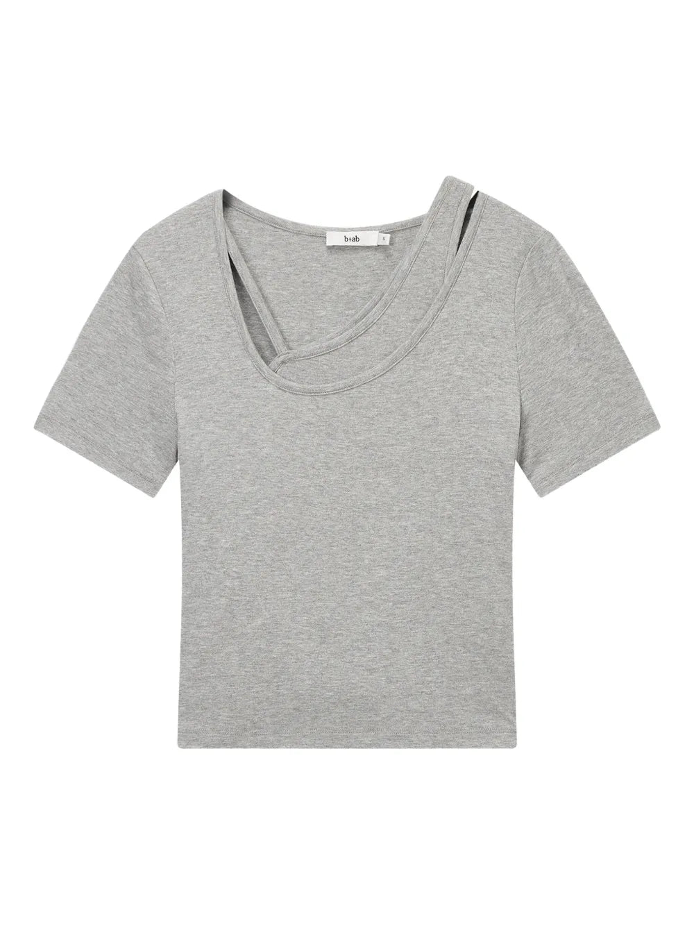 Asymmetric-Neckline T-Shirt