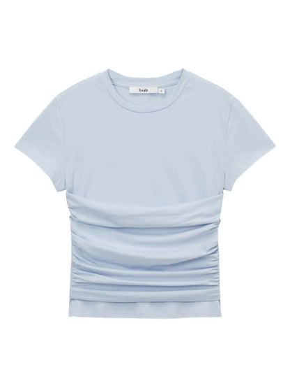 Ruched-Detail T-Shirt