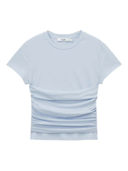 Ruched-Detail T-Shirt