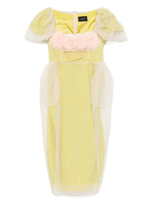 Layered Balconette Midi Dress