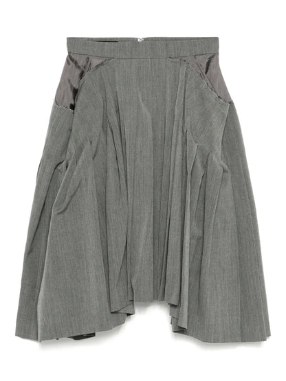 Square Pleated Skirt