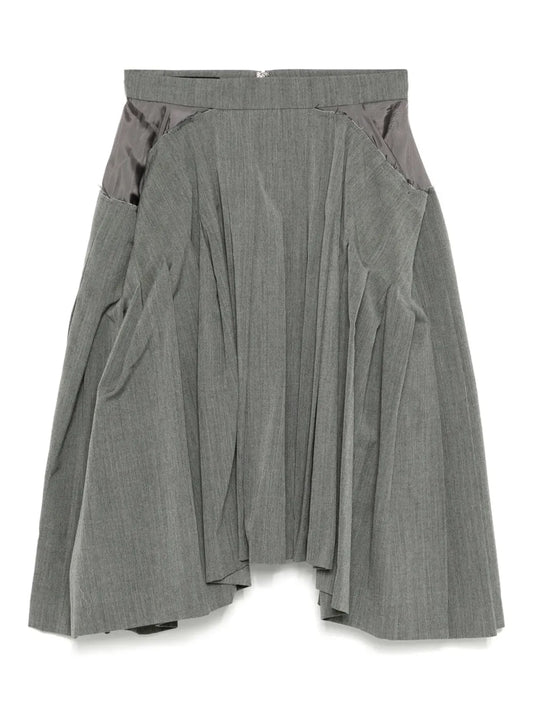 Square Pleated Skirt