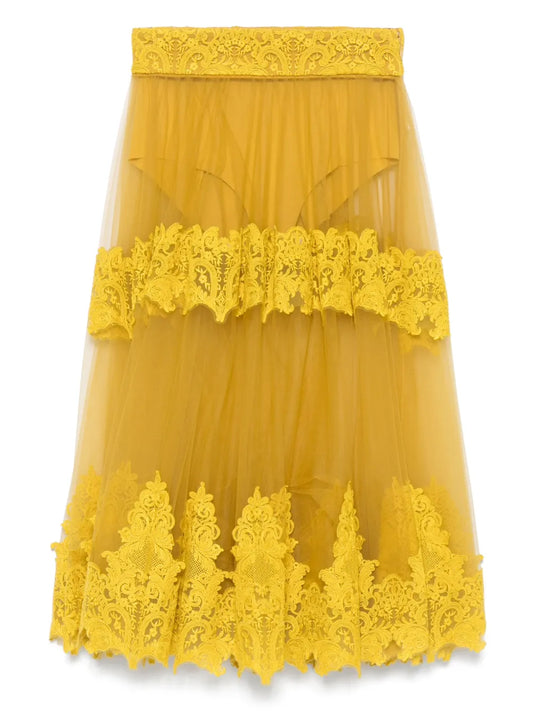 Tulle Midi Skirt