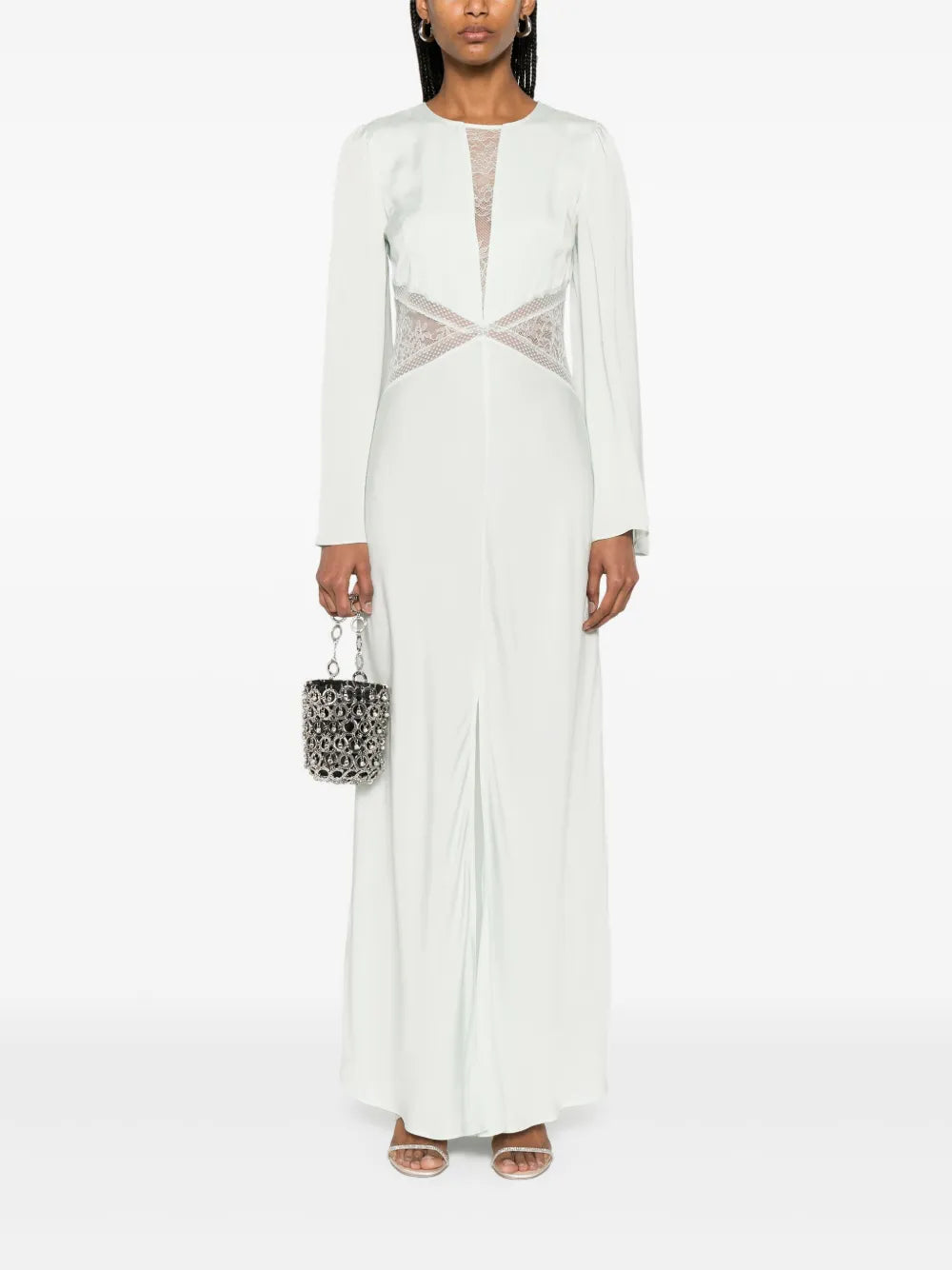 Lace-Panels Gown